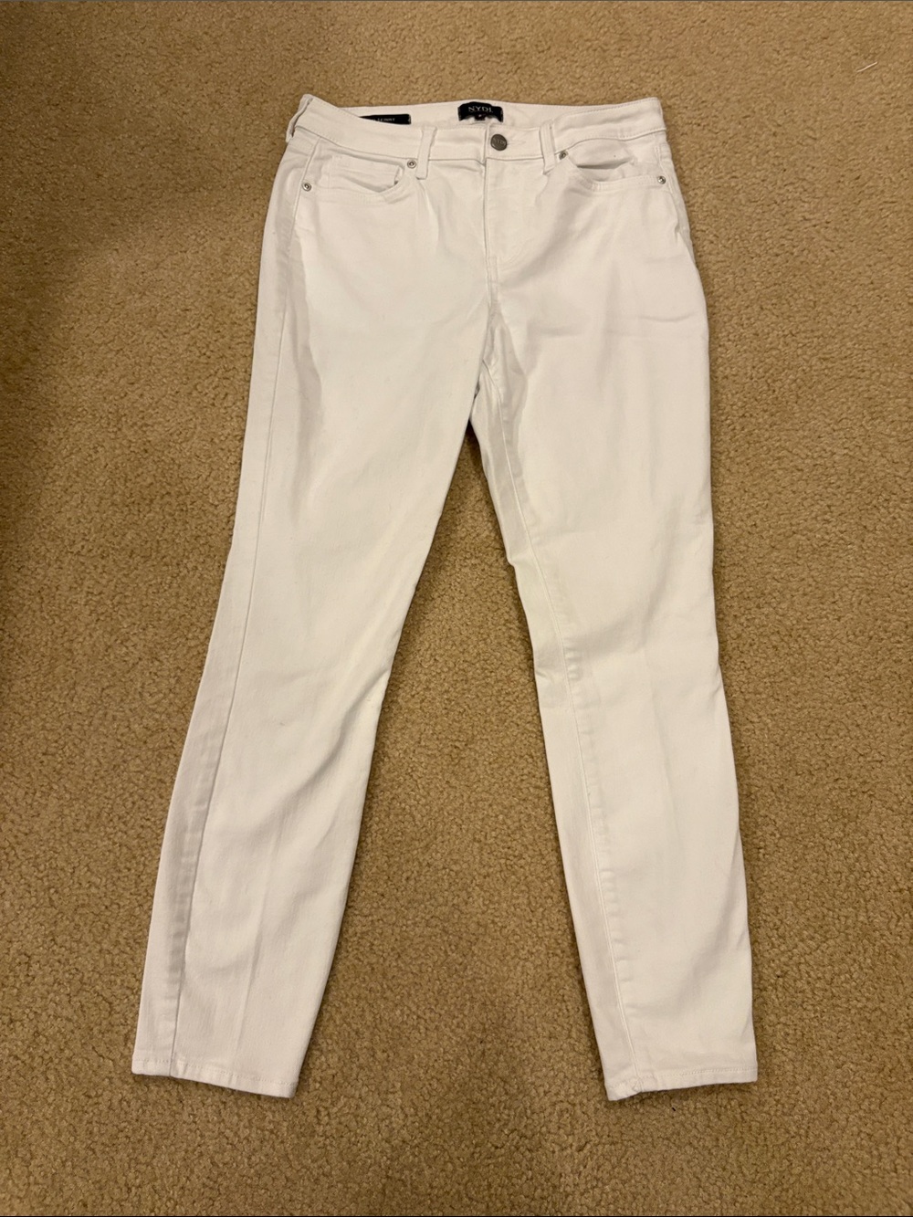 NYDJ White Skinny Jeans for Women